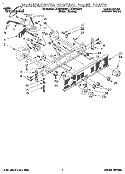WASHER/DRYER CONTROL PANEL Diagram and Parts List for LTE5243BW2  Whirlpool Washer Dryer Combo