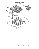 DISHRACK Diagram and Parts List for TUD3000Y0  Whirlpool Dishwasher