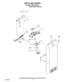 AIR FLOW PARTS Diagram and Parts List for 3WSC19D4AY00  Whirlpool Refrigerator