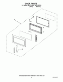 DOOR PARTS Diagram and Parts List for YMH1170XSS4  Whirlpool Microwave