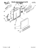 FRAME AND CONSOLE Diagram and Parts List for DP920QWDB0  Whirlpool Dishwasher