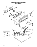 TOP AND CONSOLE, LIT/OPTIONAL Diagram and Parts List for GL4030VL1  Roper Dryer