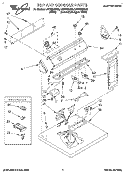 SECTION Diagram and Parts List for LEV6634BN2  Whirlpool Dryer
