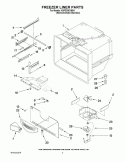 FREEZER LINER PARTS Diagram and Parts List for KBFS20EVMS4  KitchenAid Refrigerator