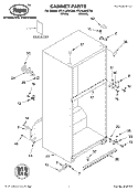 CABINET, LITERATURE Diagram and Parts List for RT21LMXKQ00  Roper Refrigerator