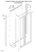 CABINET TRIMS AND BREAKER TRIM Diagram and Parts List for KSSS36DAW05  KitchenAid Refrigerator