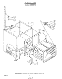 OVEN Diagram and Parts List for RM973BXPT1  Whirlpool Microwave Oven Combo