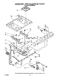 COOKTOP AND MANIFOLD, LIT/OPTIONAL Diagram and Parts List for SF0100SRW2  Whirlpool Range