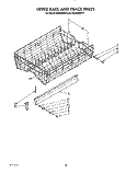 UPPER RACK AND TRACK Diagram and Parts List for KUDM220T3  KitchenAid Dishwasher
