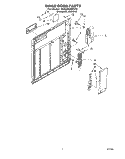 INNER DOOR Diagram and Parts List for DU940QWDZ3  Whirlpool Dishwasher