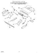 TOP VENTING Diagram and Parts List for RBD245PDQ8  Whirlpool Wall Oven