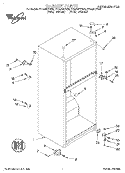 CABINET Diagram and Parts List for ET14JMXFN00  Whirlpool Refrigerator