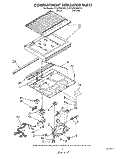 COMPARTMENT SEPARATOR Diagram and Parts List for ET22PKXWW10  Whirlpool Refrigerator