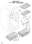 Part Location Diagram of 4390817 Whirlpool SHELF-GLAS