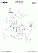 OVEN PARTS Diagram and Parts List for IBS224PSM1  Whirlpool Wall Oven