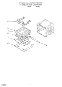 INTERNAL OVEN Diagram and Parts List for KEBI141DBL10  KitchenAid Wall Oven