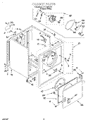SECTION Diagram and Parts List for BYCD4932W0  Whirlpool Dryer