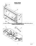 DOOR, WIRING HARNESS, LIT/OPTIONAL Diagram and Parts List for MH6700XX0  Whirlpool Microwave