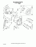 BULKHEAD PARTS Diagram and Parts List for RGD4440VQ1  Roper Dryer