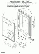 REFRIGERATOR DOOR PARTS Diagram and Parts List for KBLS22EVMS00  KitchenAid Refrigerator