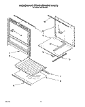 MICROWAVE COMPARTMENT Diagram and Parts List for RM778PXXB1  Whirlpool Microwave Oven Combo