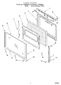 DOOR, LIT/OPTIONAL Diagram and Parts List for SF362BEGQ0  Whirlpool Range