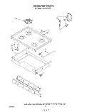 COOK TOP Diagram and Parts List for SF313PEKT0  Whirlpool Range