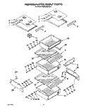 REFRIGERATOR SHELF Diagram and Parts List for KSSS36DAX04  KitchenAid Refrigerator