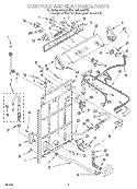 Part Location Diagram of 3952413 Whirlpool TIMER
