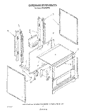 EXTERNAL OVEN Diagram and Parts List for SF3020SRW5  Whirlpool Range