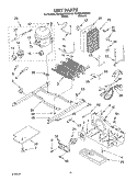UNIT Diagram and Parts List for KSRD22FKBT02  KitchenAid Refrigerator