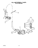 FILL AND OVERFILL Diagram and Parts List for KUDI22HWWH0  KitchenAid Dishwasher