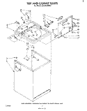 TOP AND CABINET , LITERATURE AND OPTIONAL Diagram and Parts List for LA5430XMW2  Whirlpool Washer