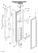 FREEZER DOOR PARTS Diagram and Parts List for KSSC48QMS03  KitchenAid Refrigerator