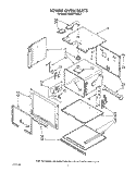 LOWER OVEN Diagram and Parts List for KEBI271WBL3  KitchenAid Wall Oven
