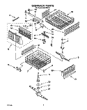 DISHRACK, LIT/OPTIONAL Diagram and Parts List for DU9750XY0  Whirlpool Dishwasher