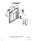 INNER DOOR Diagram and Parts List for DU9420XX0  Whirlpool Dishwasher