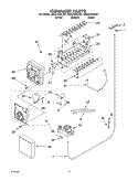 ICEMAKER Diagram and Parts List for GD2LHGXLB01  Whirlpool Refrigerator