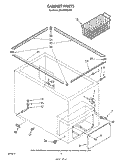 SECTION Diagram and Parts List for EH180FXSN00  Whirlpool Freezer