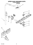 UPPER WASH AND RINSE PARTS Diagram and Parts List for KUDT03FTPA1  KitchenAid Dishwasher