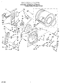 BULKHEAD Diagram and Parts List for LGR6644DZ1  Whirlpool Dryer