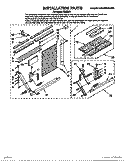 INSTALLATION PARTS Diagram and Parts List for RH203A1  Whirlpool Air Conditioner