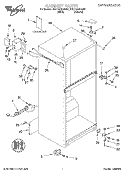 CABINET, LITERATURE Diagram and Parts List for 4VET16GKGN01  Whirlpool Refrigerator
