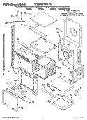 Part Location Diagram of 8302001 Whirlpool Tech Sheet (Oven)