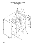 REFRIGERATOR DOOR Diagram and Parts List for 3XARG493WP01  Whirlpool Refrigerator