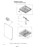 DISHRACK Diagram and Parts List for DU2916XM0  Whirlpool Dishwasher