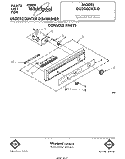 CONSOLE Diagram and Parts List for DU3000XR0  Whirlpool Dishwasher