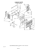 CABINET Diagram and Parts List for ACQ062XW0  Whirlpool Air Conditioner