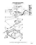 MACHINE BASE Diagram and Parts List for LA5800XTF1  Whirlpool Washer