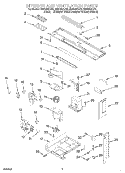 INTERIOR AND VENTILATION Diagram and Parts List for MH8150XJT0  Whirlpool Microwave